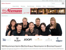 Tablet Screenshot of bettenneemann.de